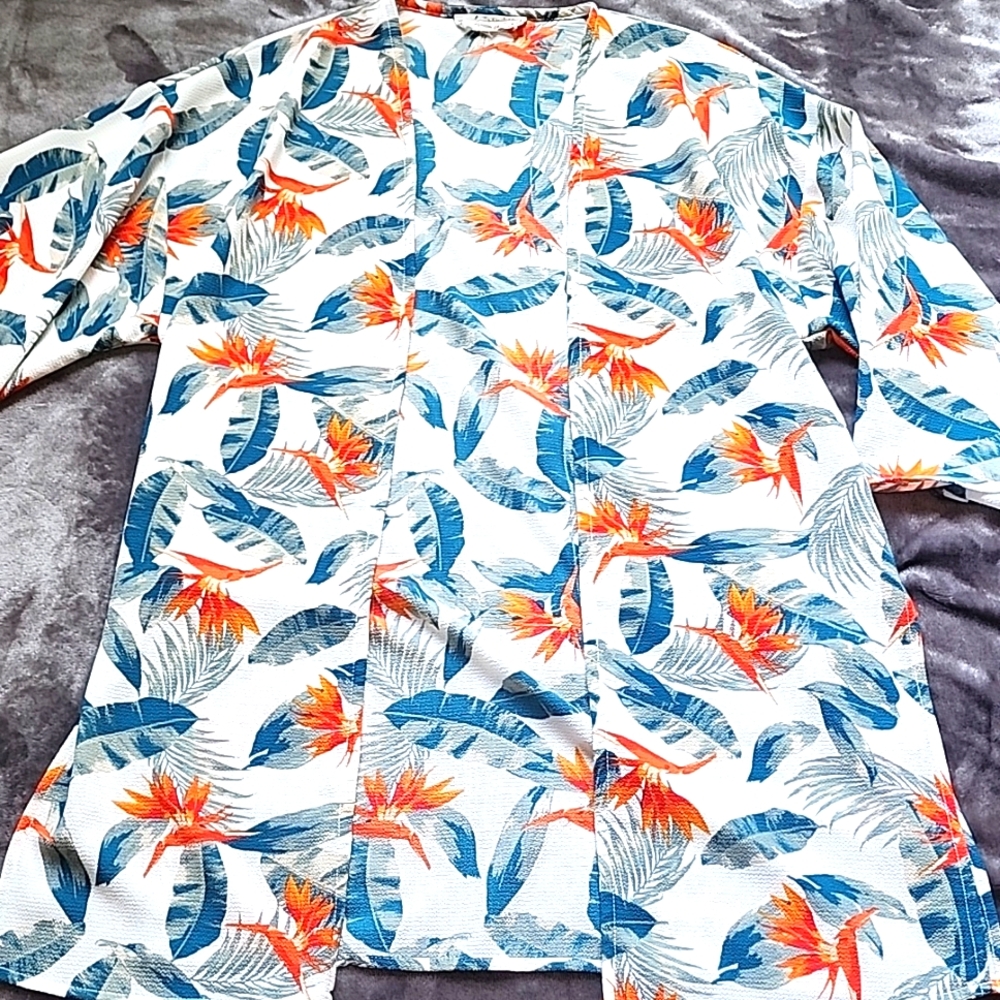 Tropical Print Women's Cardigan